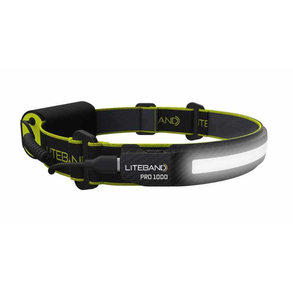 Liteband Pro 1000 WideBeam Carbon Fiber LED Rechargeable Headlamp - Ascmtools
