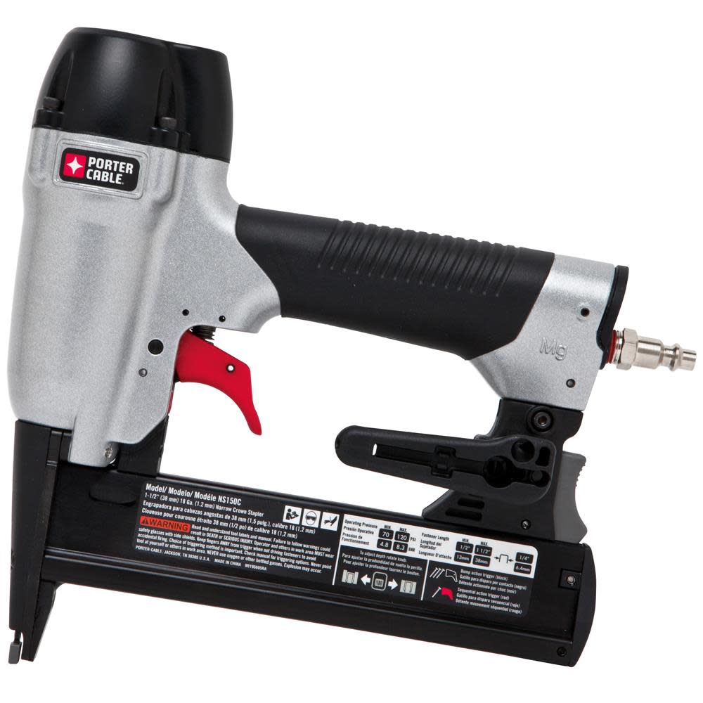 Porter Cable 18 Gauge 1-1/2 In. Narrow Crown Stapler Kit - Ascmtools