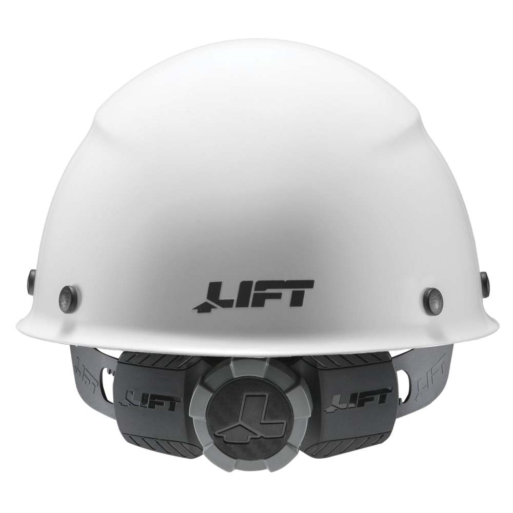 Lift Safety Hard Hat DAX White Fiber Resin Cap Style - Ascmtools