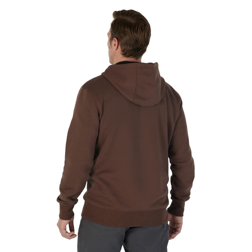 Milwaukee Midweight Pullover Hoodie Brown XL - Ascmtools