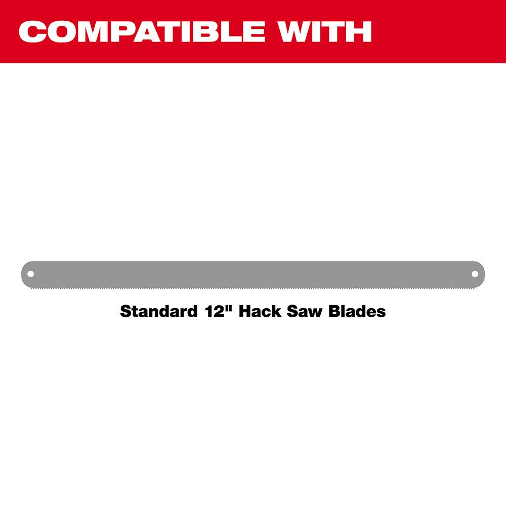 Milwaukee 12 in. High Tension Hacksaw - Ascmtools