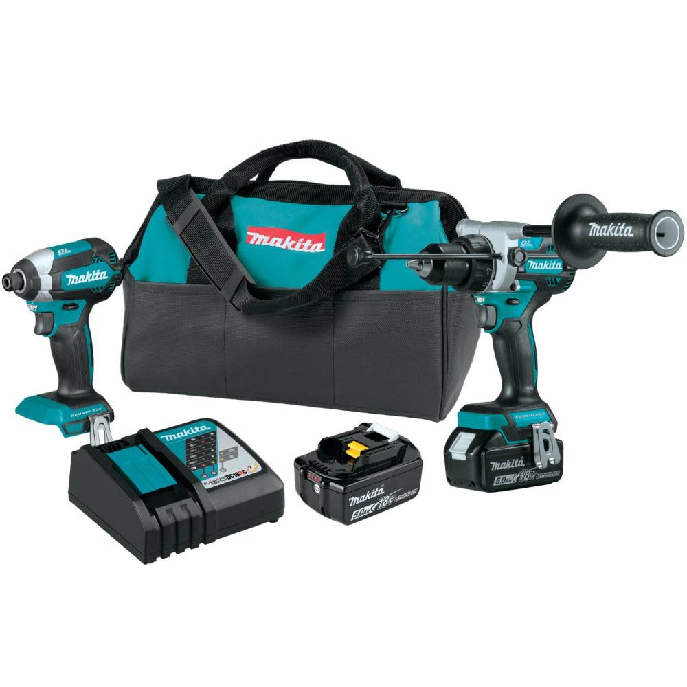 Makita 18V LXT 2pc Combo Kit Lithium Ion Brushless Cordless - Ascmtools