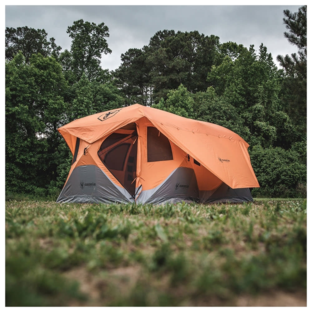 Gazelle T8 Hub 8 Person Camping Tent Sunset Orange - Ascmtools