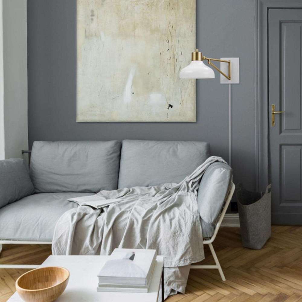 Globe Electric Berkeley Wall Sconce Polished Brass 60W 1 Light - Ascmtools