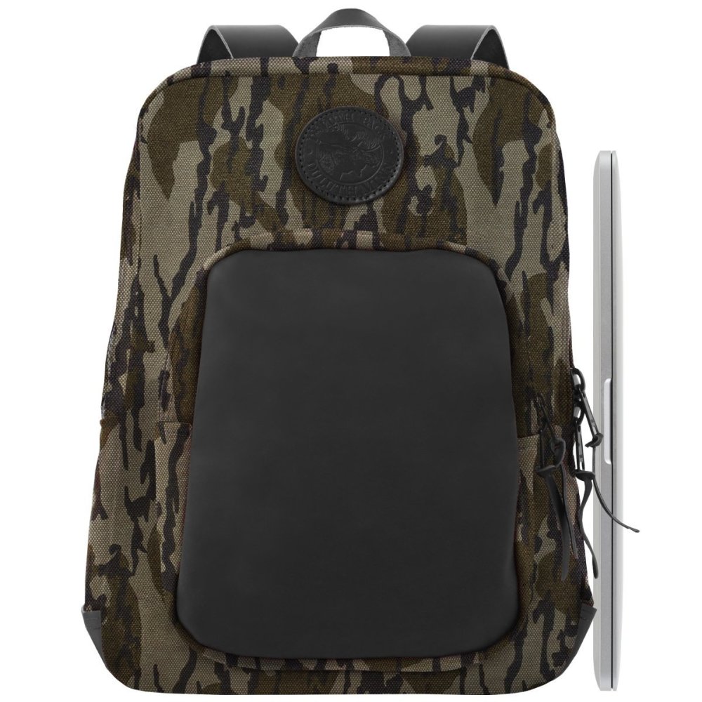 Duluth Pack 21 Liter Capacity Mossy Oak Bottomland Large Deluxe Laptop Backpack - Ascmtools
