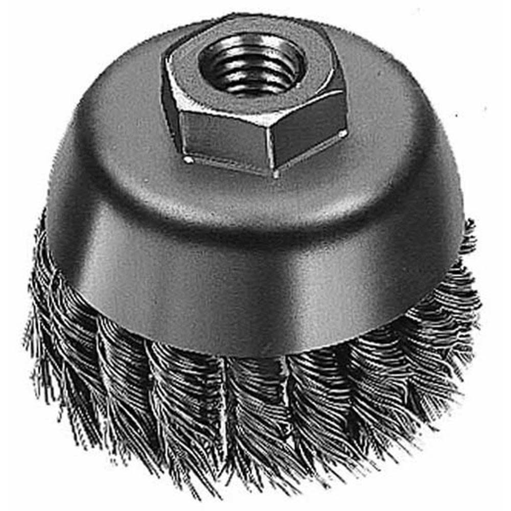Milwaukee 6″ Carbon Steel Knot Wire Cup Brush - Ascmtools