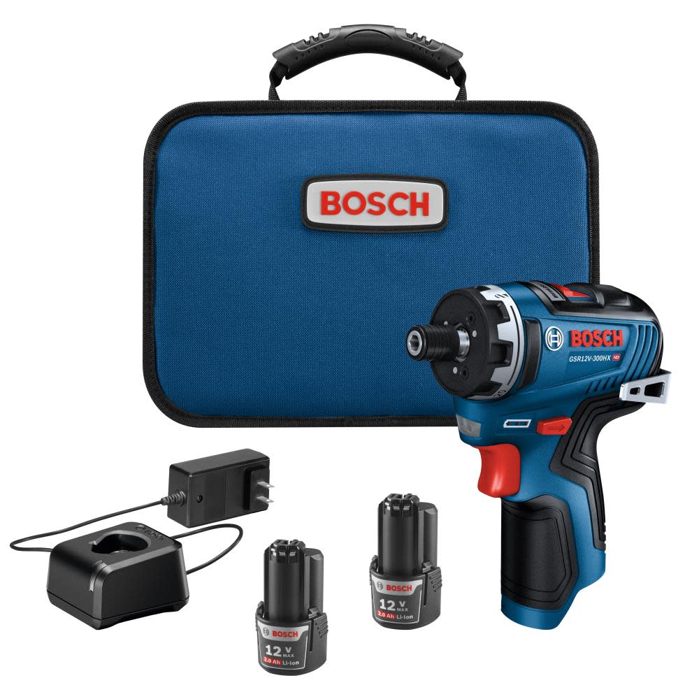 Bosch 12V Max 1/4″ Hex Two-Speed Screwdriver Kit - Ascmtools