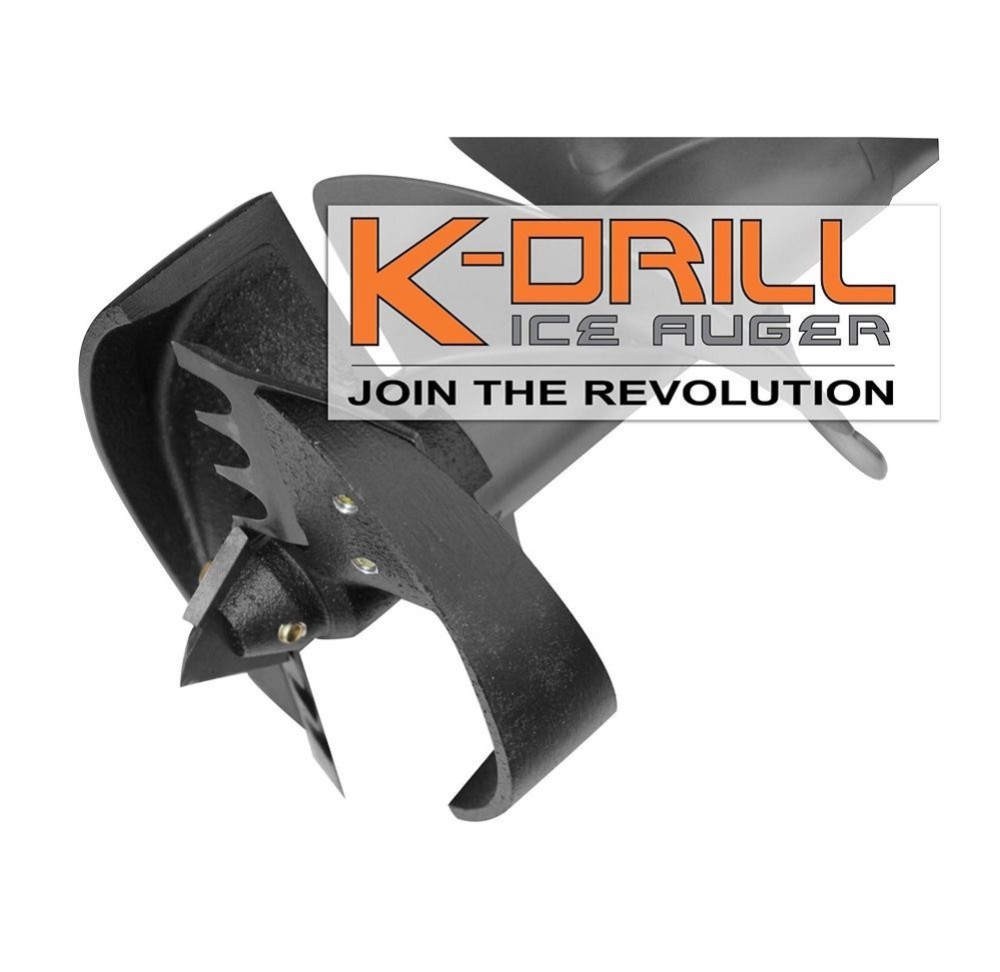 K-Drill 8.5″ Ice Auger with Flex 24V 1/2″ 2 Speed Drill Driver With Turbo Mode Kit - Ascmtools