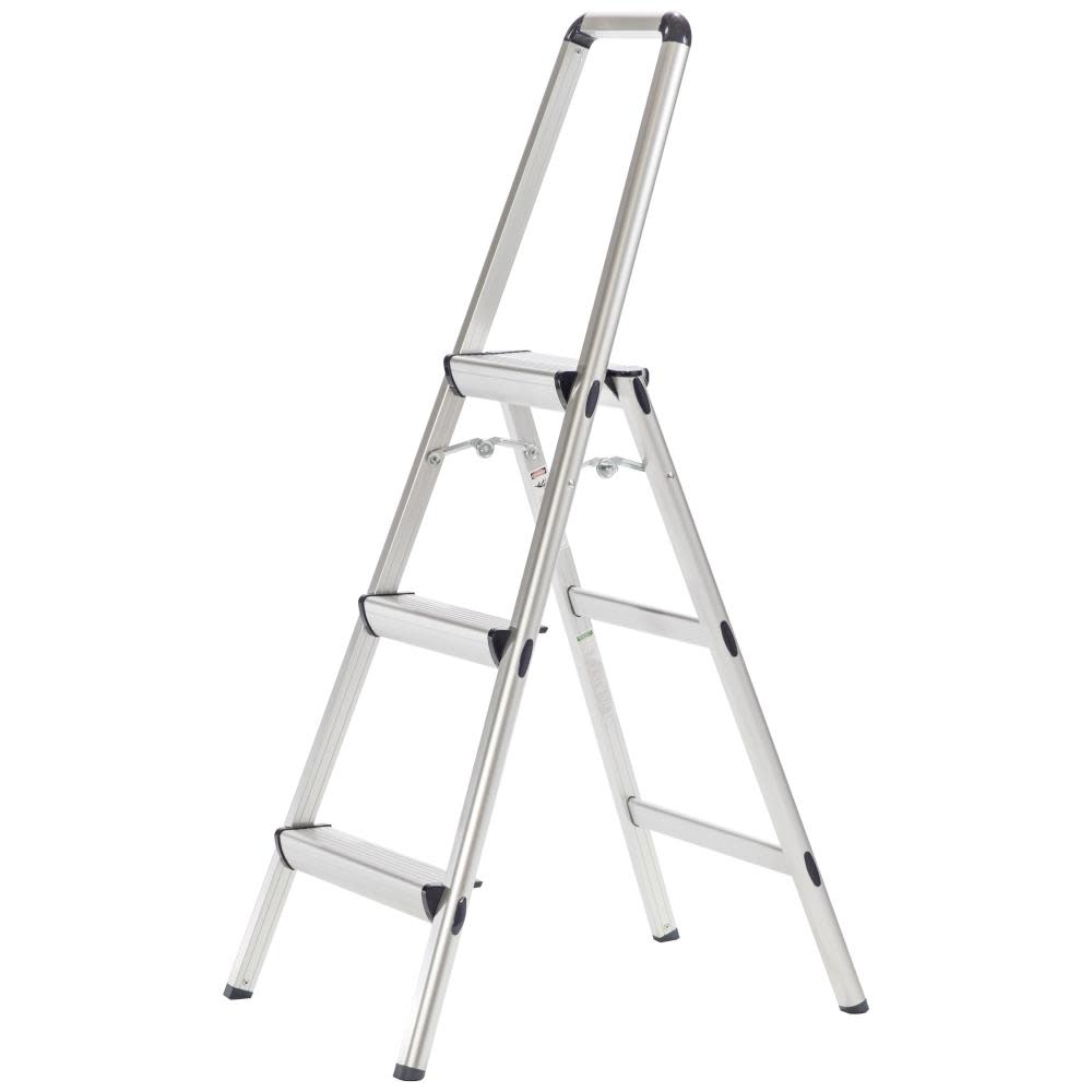 Xtend and Climb 3-Step 225-lb Load Capacity Silver Aluminum Step Stool - Ascmtools