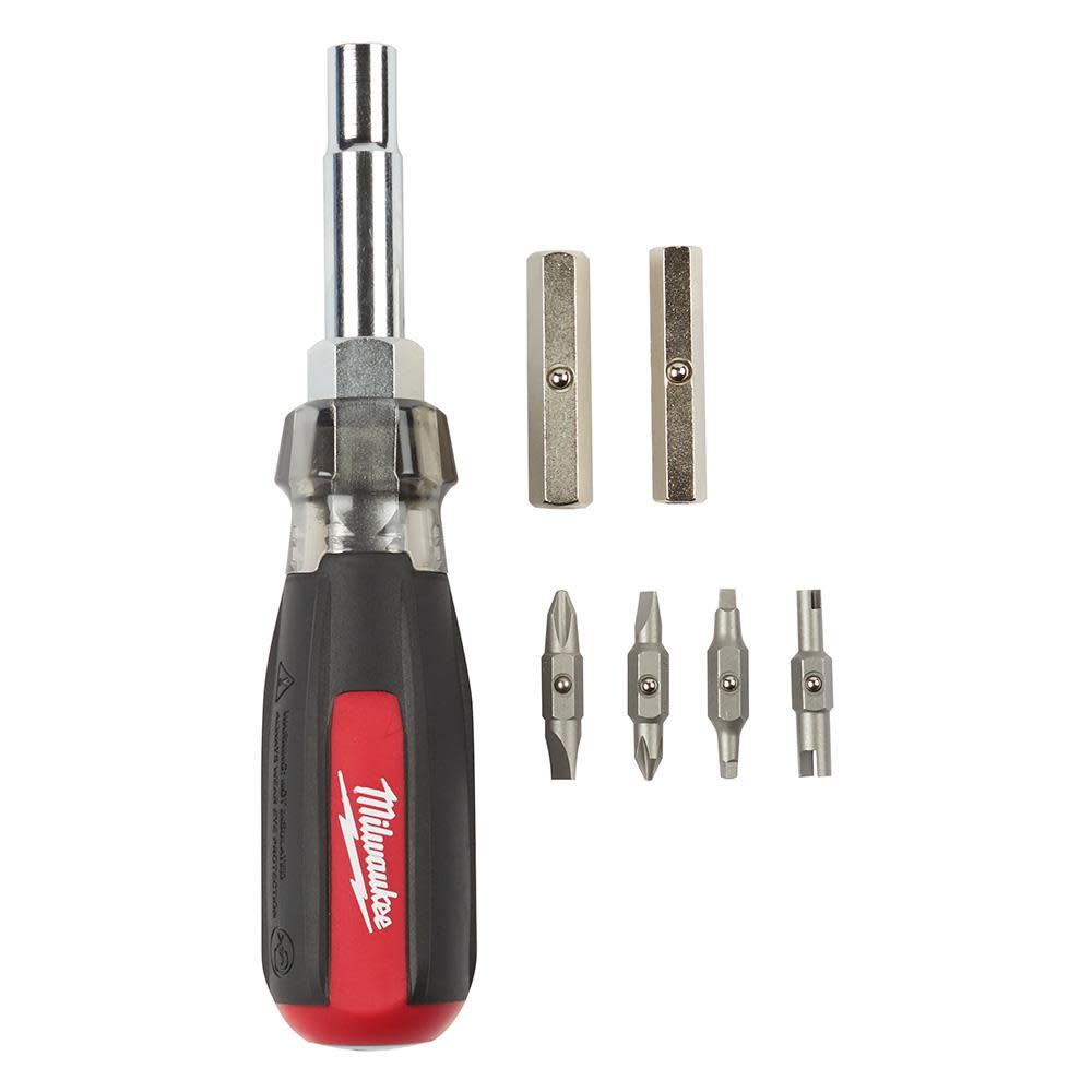 Milwaukee 13-in-1 Cushion Grip Screwdriver with Schrader Bit - Ascmtools