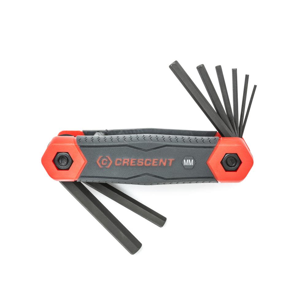 Crescent Folding Hex Key Set 3 pc. SAE/Metric/TORX - Ascmtools