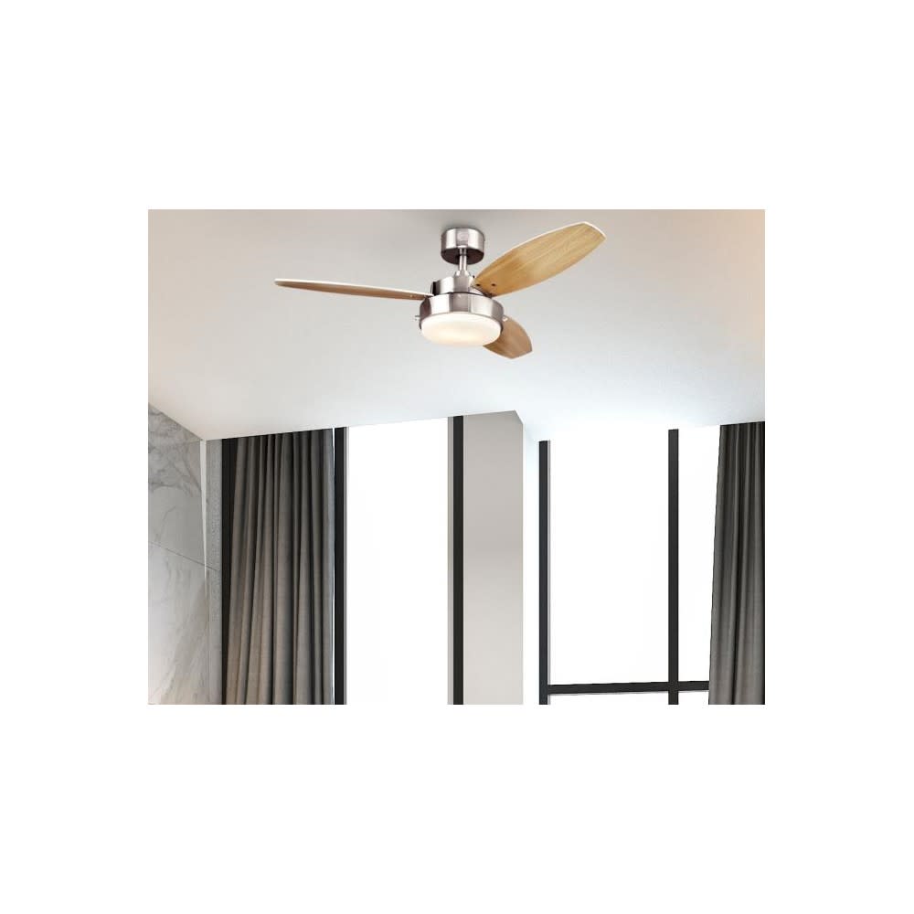 Westinghouse 42″ Alloy Brushed Nickel LED Indoor Ceiling Fan - Ascmtools