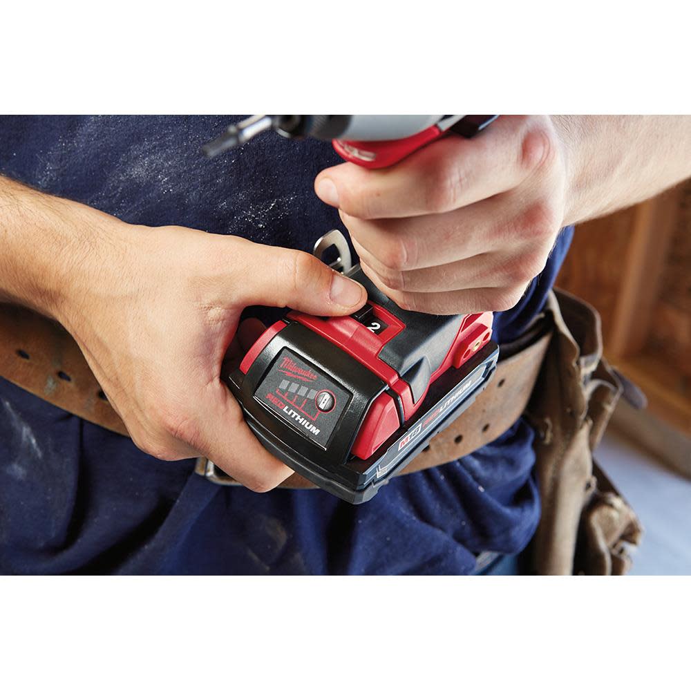 Milwaukee M18 2 Speed 1/4 Hex Impact Driver Compact Kit - Ascmtools