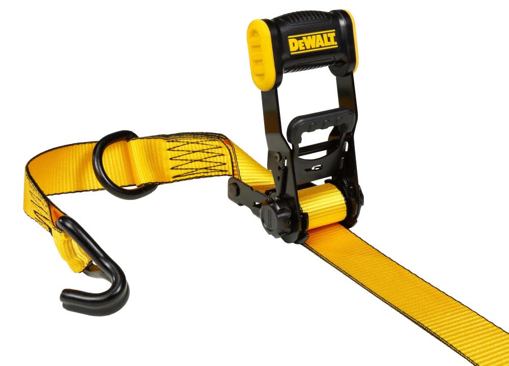 DEWALT Ratchet Tie Down Straps 3300 LB Break Strength 1.5″ x 16′ 4pk - Ascmtools