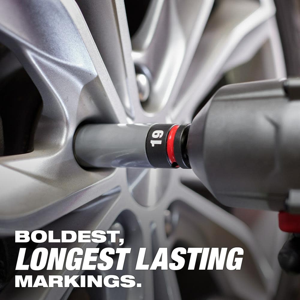 Milwaukee SHOCKWAVE Impact Duty Socket 1/2 Drive 21MM Metric Lug Nut Wheel - Ascmtools