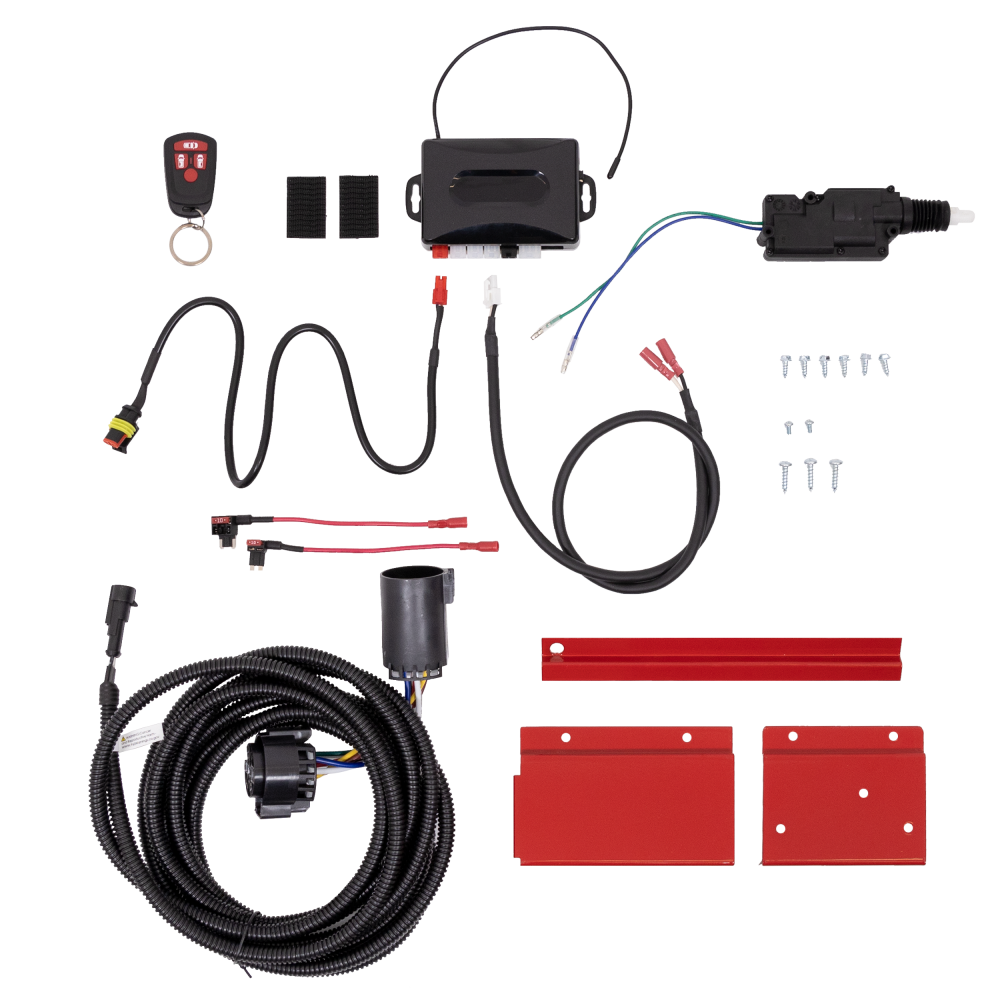 Weather Guard Remote Keyless Entry Kit with Hitch Wire Harness Saddle Box - Ascmtools