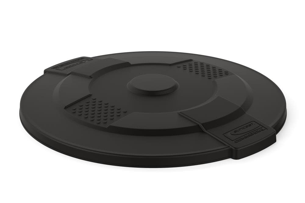 Suncast Plastic Utility Trash Lid – 55 Gallon - Ascmtools