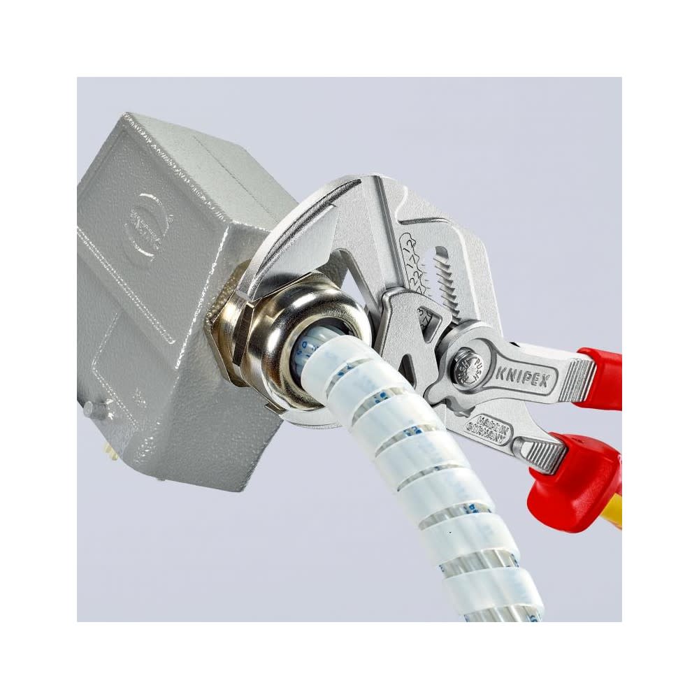 Knipex Chrome Plated Head Pliers Wrench 250mm - Ascmtools