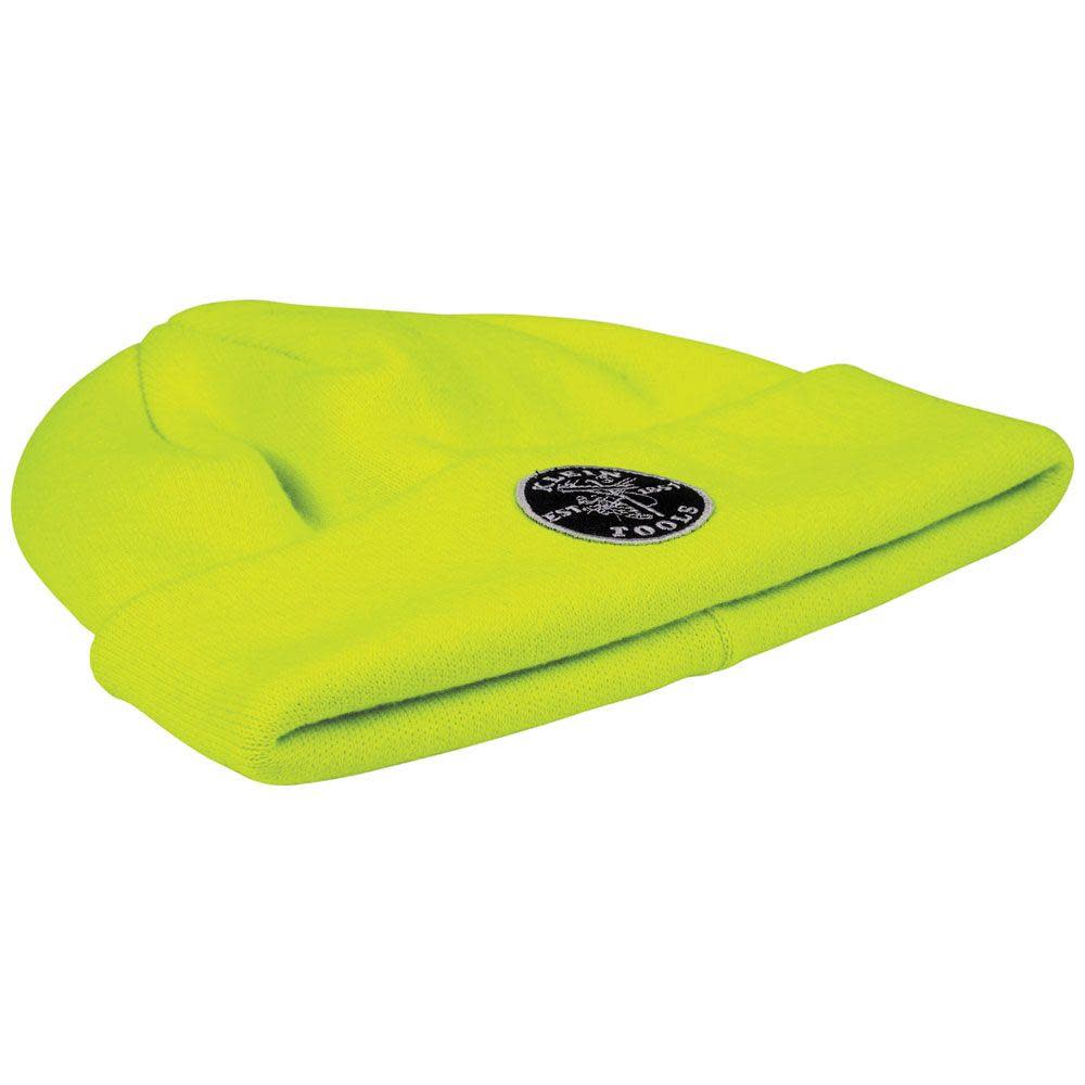 Klein Tools Heavy Knit Hat High Visibility Yellow - Ascmtools