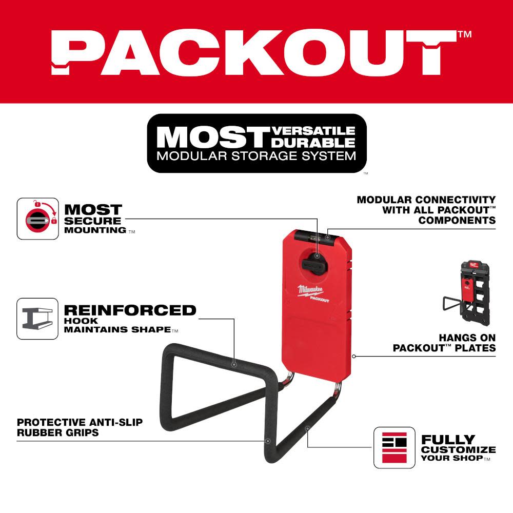 Milwaukee PACKOUT Wide Hook - Ascmtools