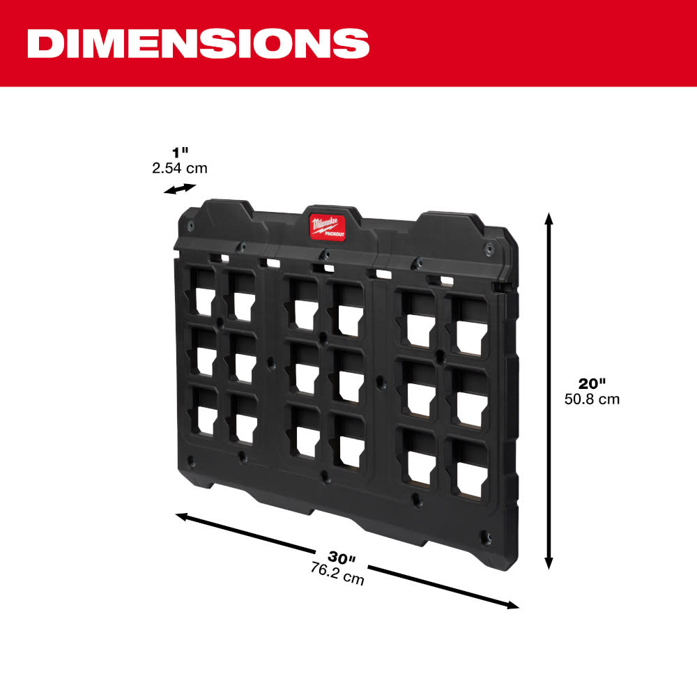Milwaukee PACKOUT Large Wall Plate 6pk Bundle - Ascmtools