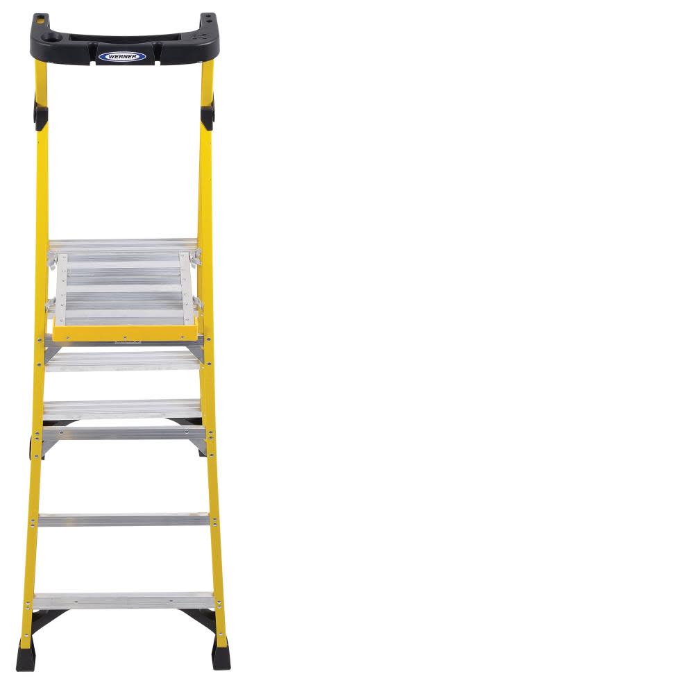 Werner Podium 4-ft Fiberglass 375-lb Type IAA Step Ladder - Ascmtools