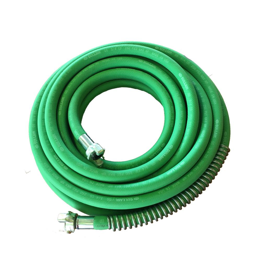 Sullair 50 Ft. 300 PSI Air Hose – 2-Lug Universal Quick Connect Per End - Ascmtools