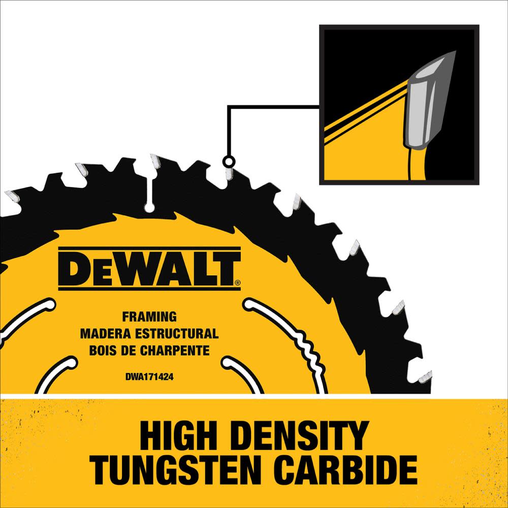 DEWALT 7-1/4-in 24T Saw Blades with ToughTrack tooth design 3 pk - Ascmtools