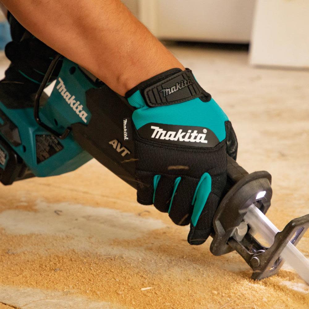 Makita Performance Gloves Genuine Leather Palm Large - Ascmtools