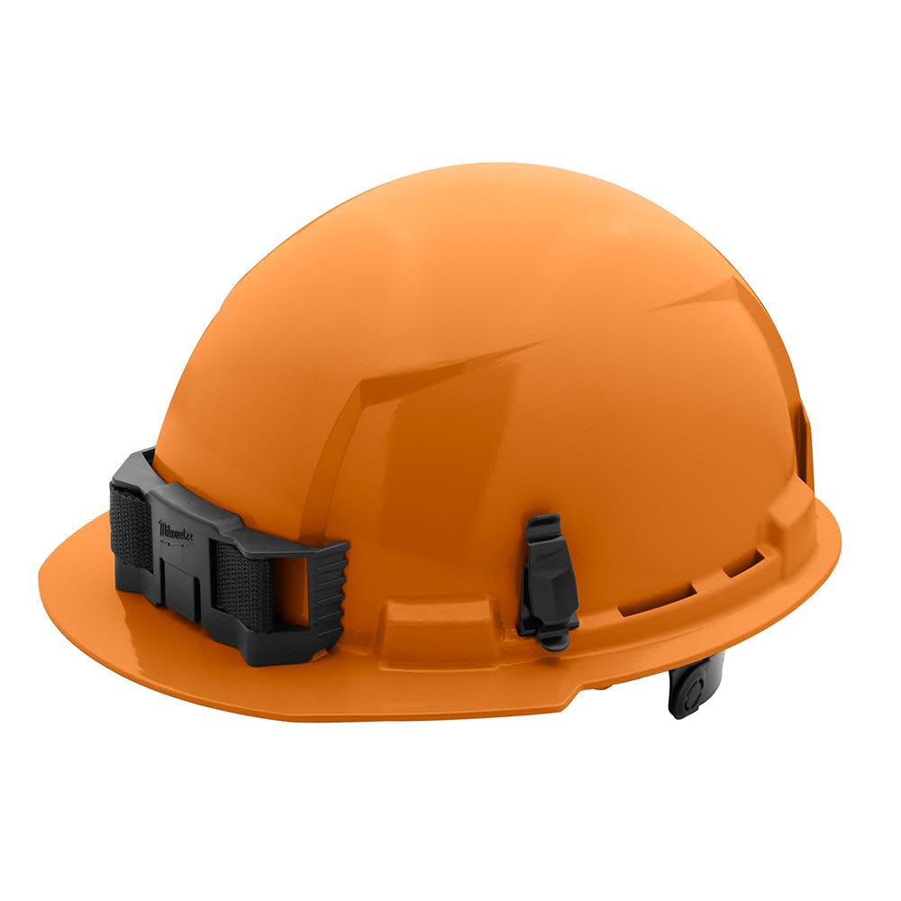 Milwaukee Orange Front Brim Hard Hat with 6pt Ratcheting Suspension Type 1 Class E - Ascmtools