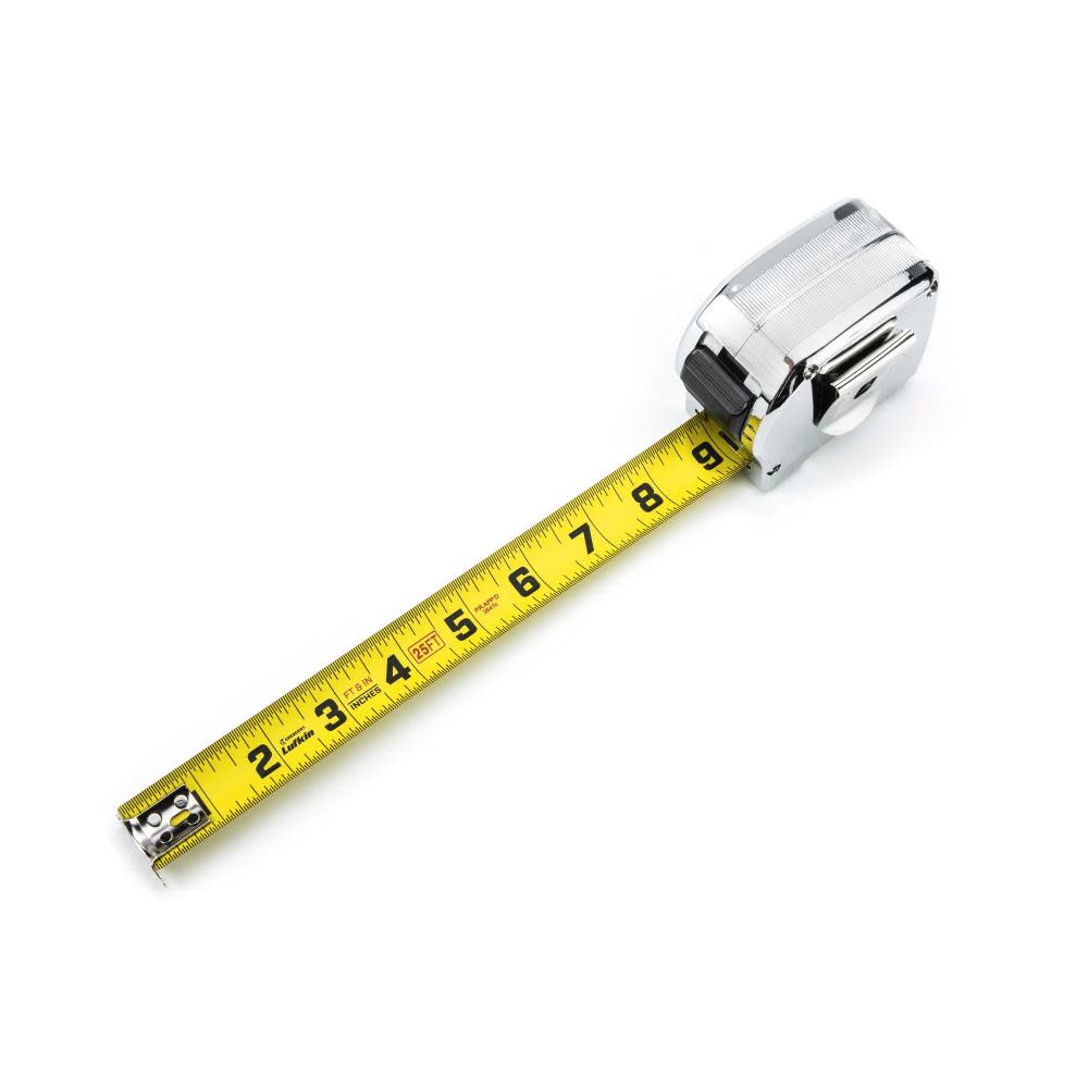 Crescent Lufkin 16′ 5m Tape Measure Chrome Case Yellow Clad Tape - Ascmtools