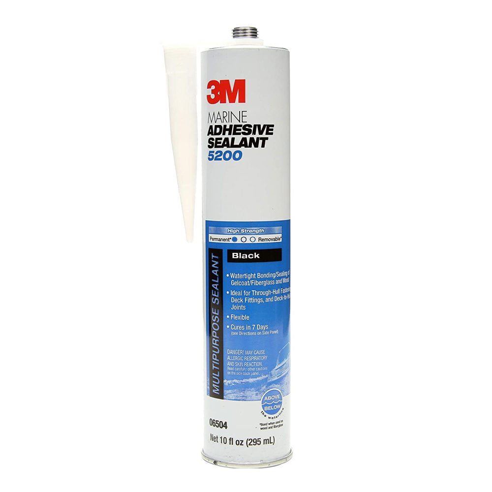 3M 10oz 5200 Series Black Marine Adhesive Sealant - Ascmtools