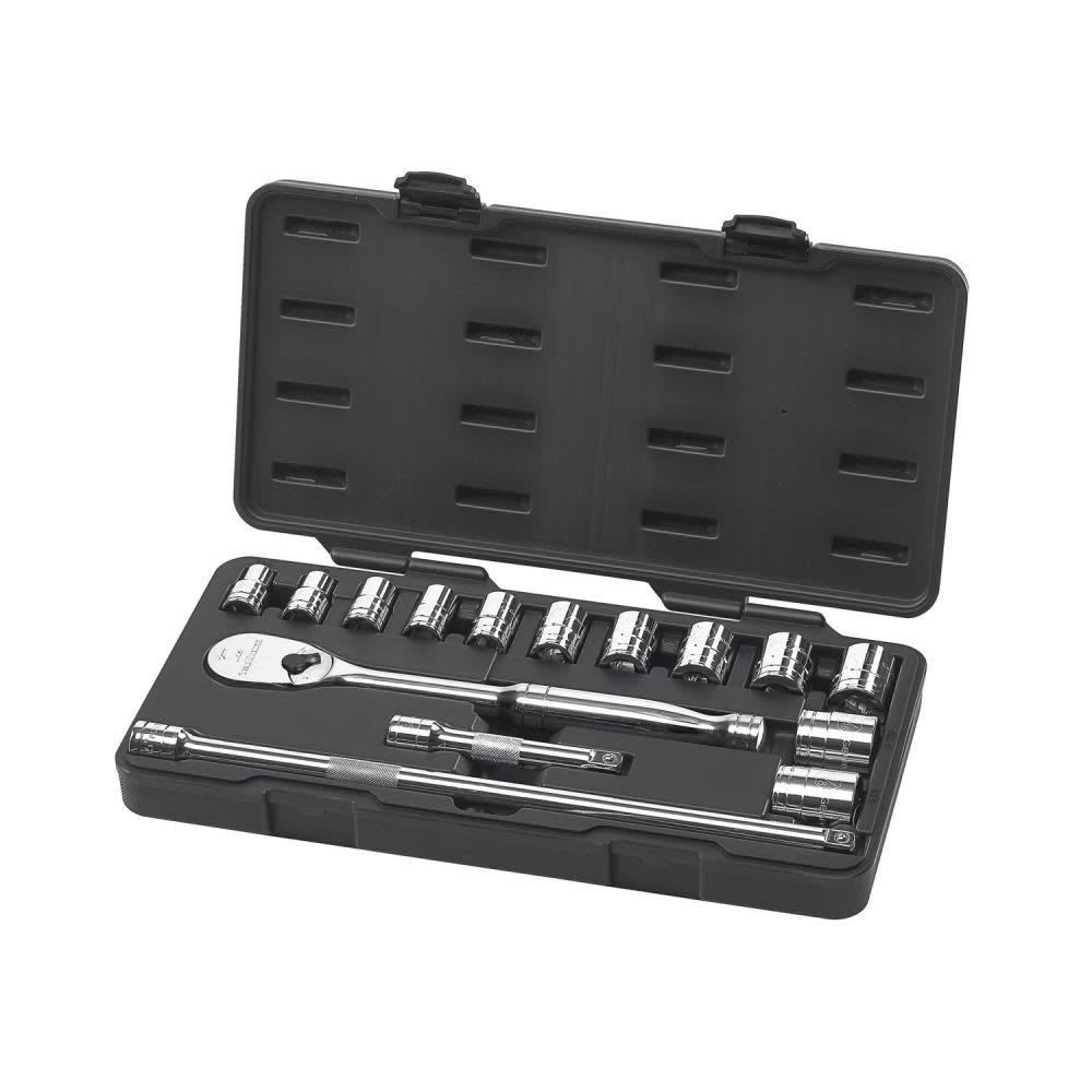 GEARWRENCH Mechanics Tool Set 15 pc 1/2-In Drive 6 Point SAE - Ascmtools