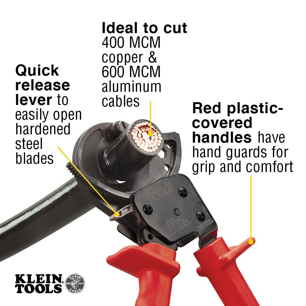 Klein Tools Ratcheting Cable Cutter - Ascmtools
