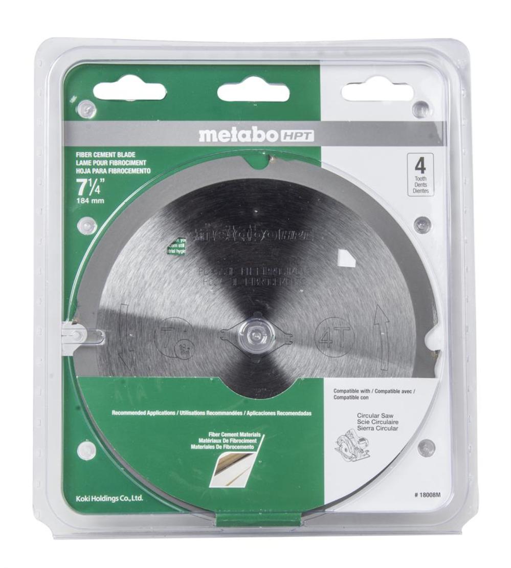 Metabo HPT 7- 1/4-in Fiber Cement Saw Blade - Ascmtools