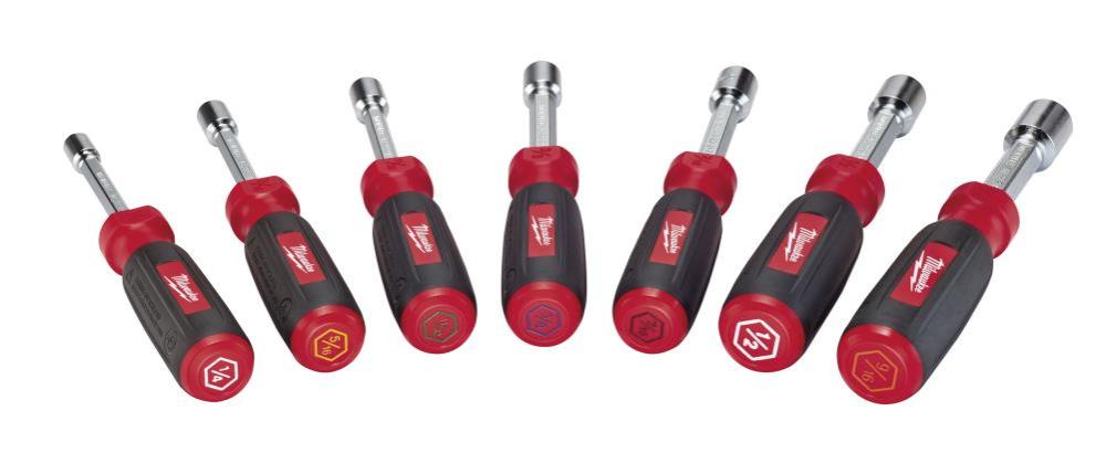 Milwaukee 7 pc. Hollow Shaft SAE Nut Driver Set - Ascmtools