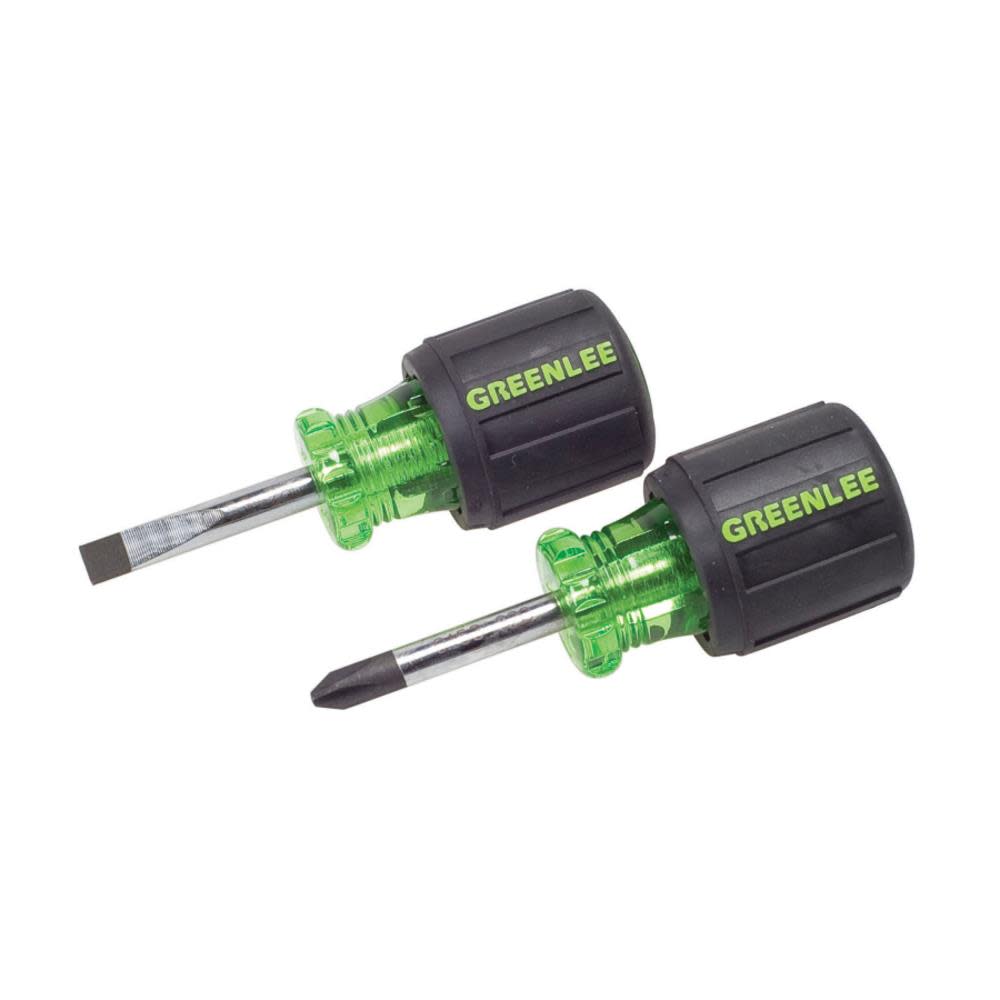 Greenlee 2 Piece Stubby Screwdriver Set - Ascmtools