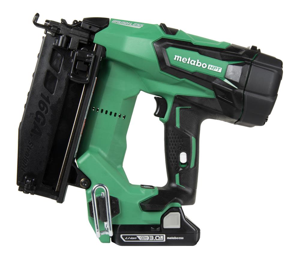 Metabo HPT 18V Brushless Li-ion 16 Gauge Straight Finish Nailer - Ascmtools