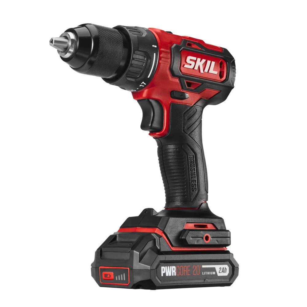 SKIL PWRCORE 20 Brushless 20V 1/2″ Drill Driver Kit - Ascmtools