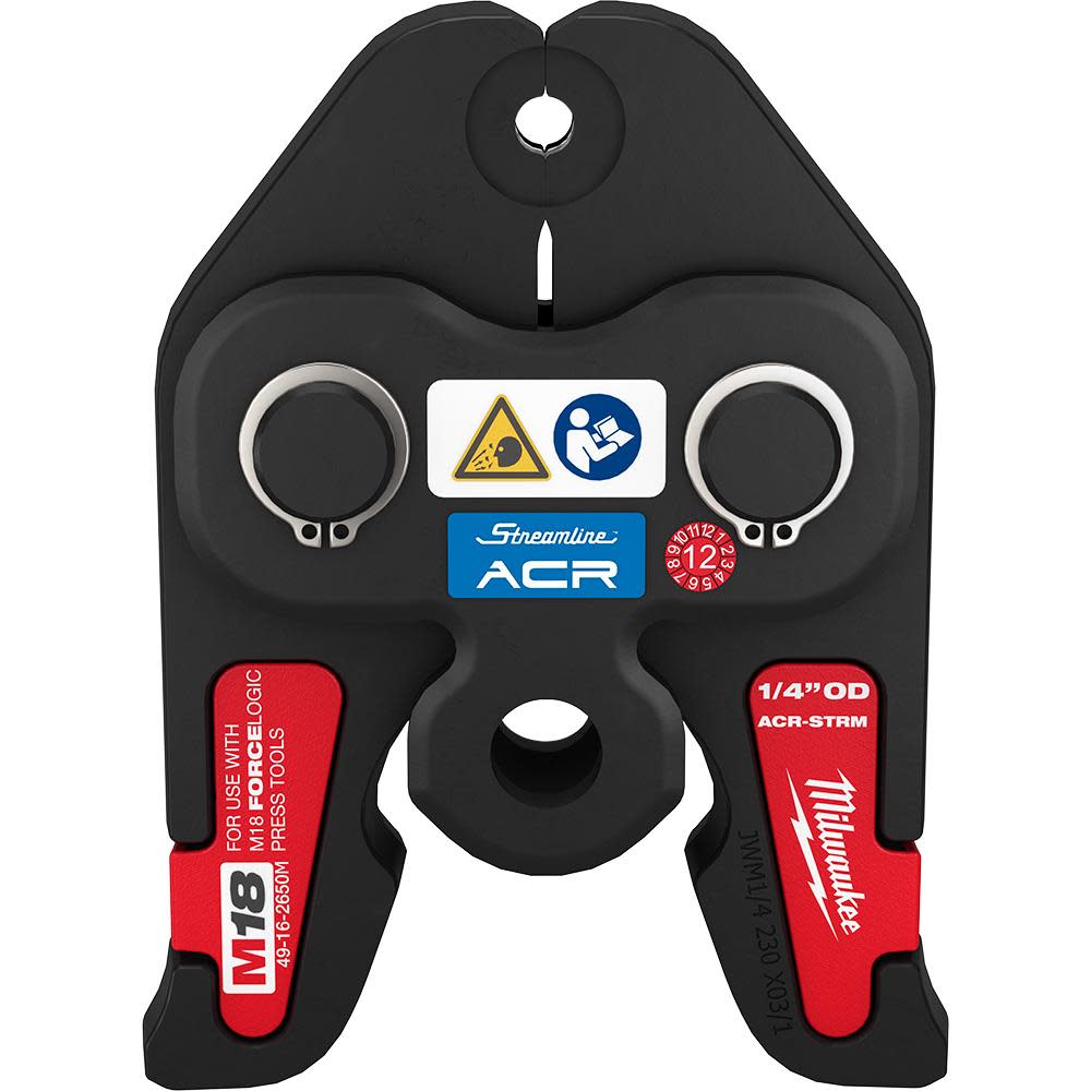 Milwaukee Streamline ACR Press Jaw for M18 FORCE LOGIC Press Tools 1/4″ - Ascmtools