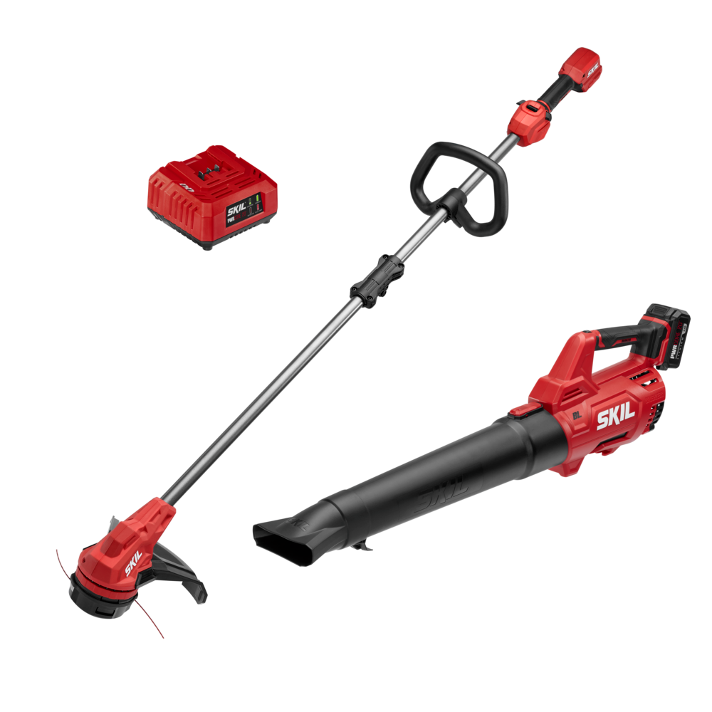 SKIL PWRCORE 20V String Trimmer 13″ and Leaf Blower Kit - Ascmtools