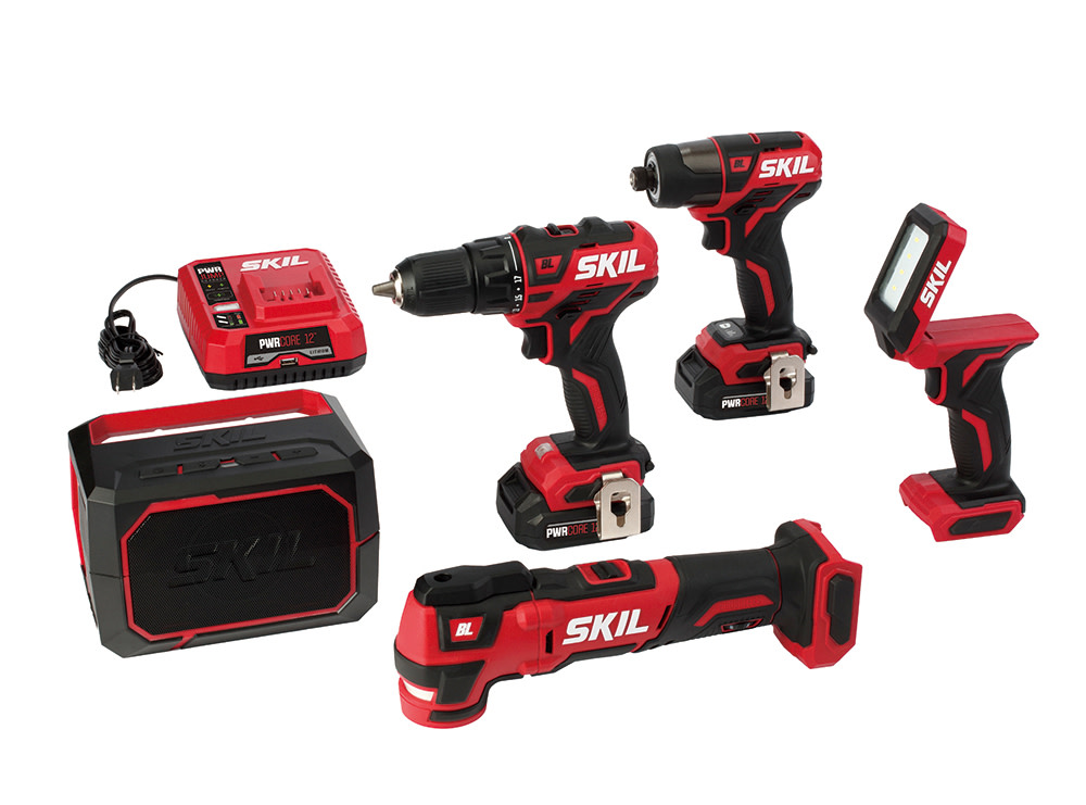SKIL PWRCore 12 Brushless 12V 5-Tool Combo Kit - Ascmtools