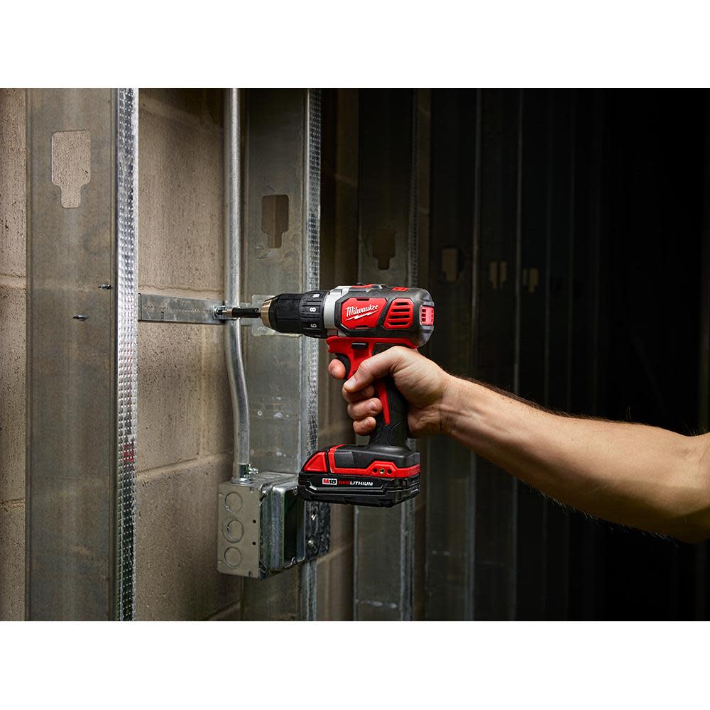 Milwaukee M18 Compact 1/2 In. Drill Driver Kit with Compact Batteries - Ascmtools