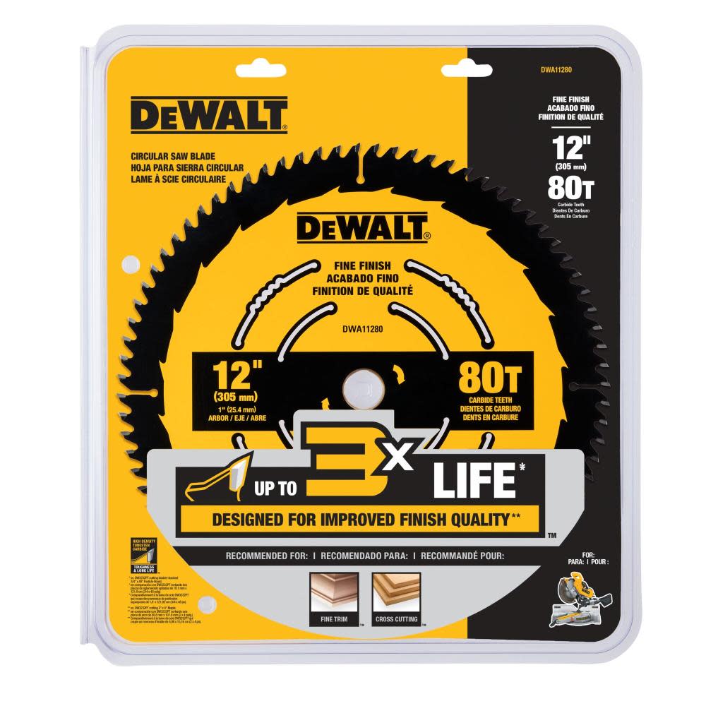 DEWALT Circular Saw Blade 12″ 80T - Ascmtools