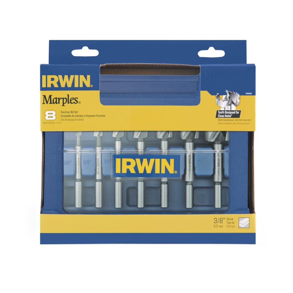 Irwin Marples Forstner Bit Set 8pc - Ascmtools