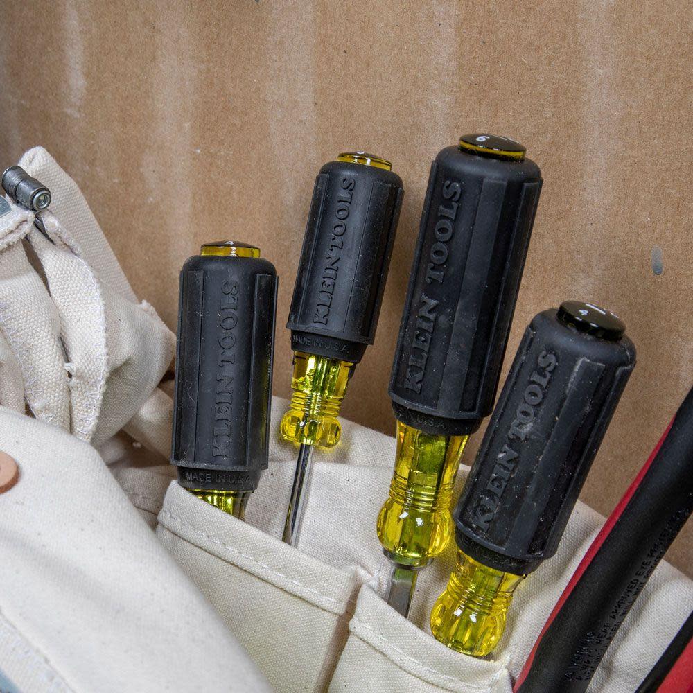 Klein Tools Cushion-Grip Screwdriver Set 4 Pc - Ascmtools