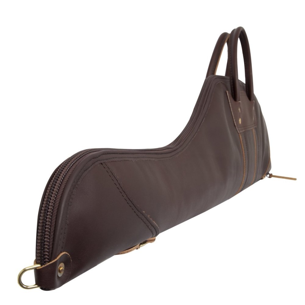 Duluth Pack 49 In. L Brown Smooth Leather Rifle Case With Scope - Ascmtools