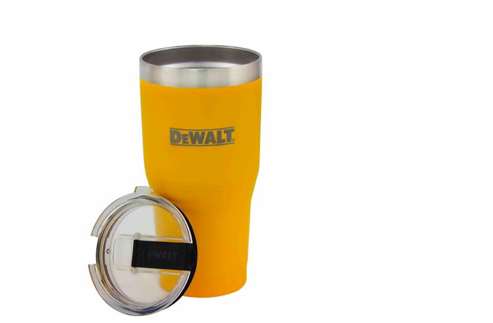 DEWALT 30 Oz. Yellow Powder Coated Tumbler - Ascmtools
