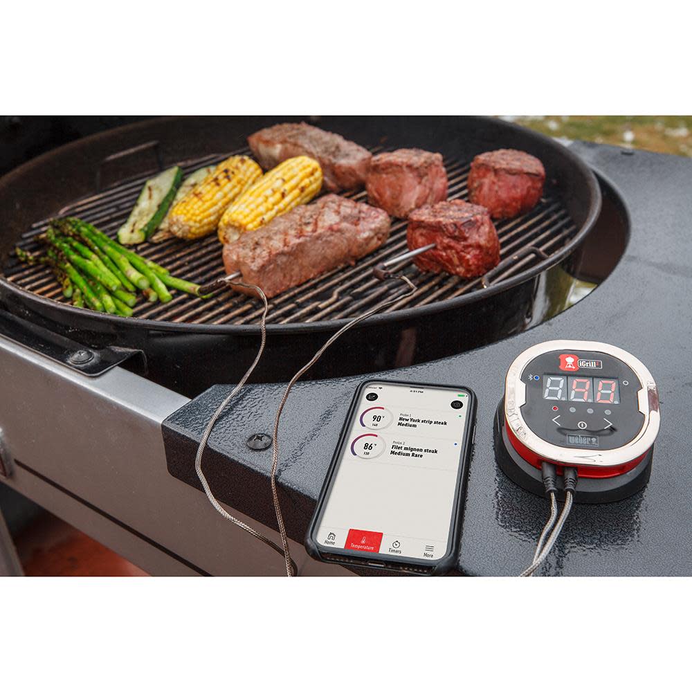 Weber iGrill 2 BlueTooth App Connected Thermometer - Ascmtools