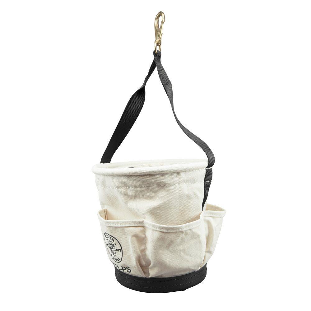 Klein Tools HD Tapered Wall Bucket 4 Pockets - Ascmtools